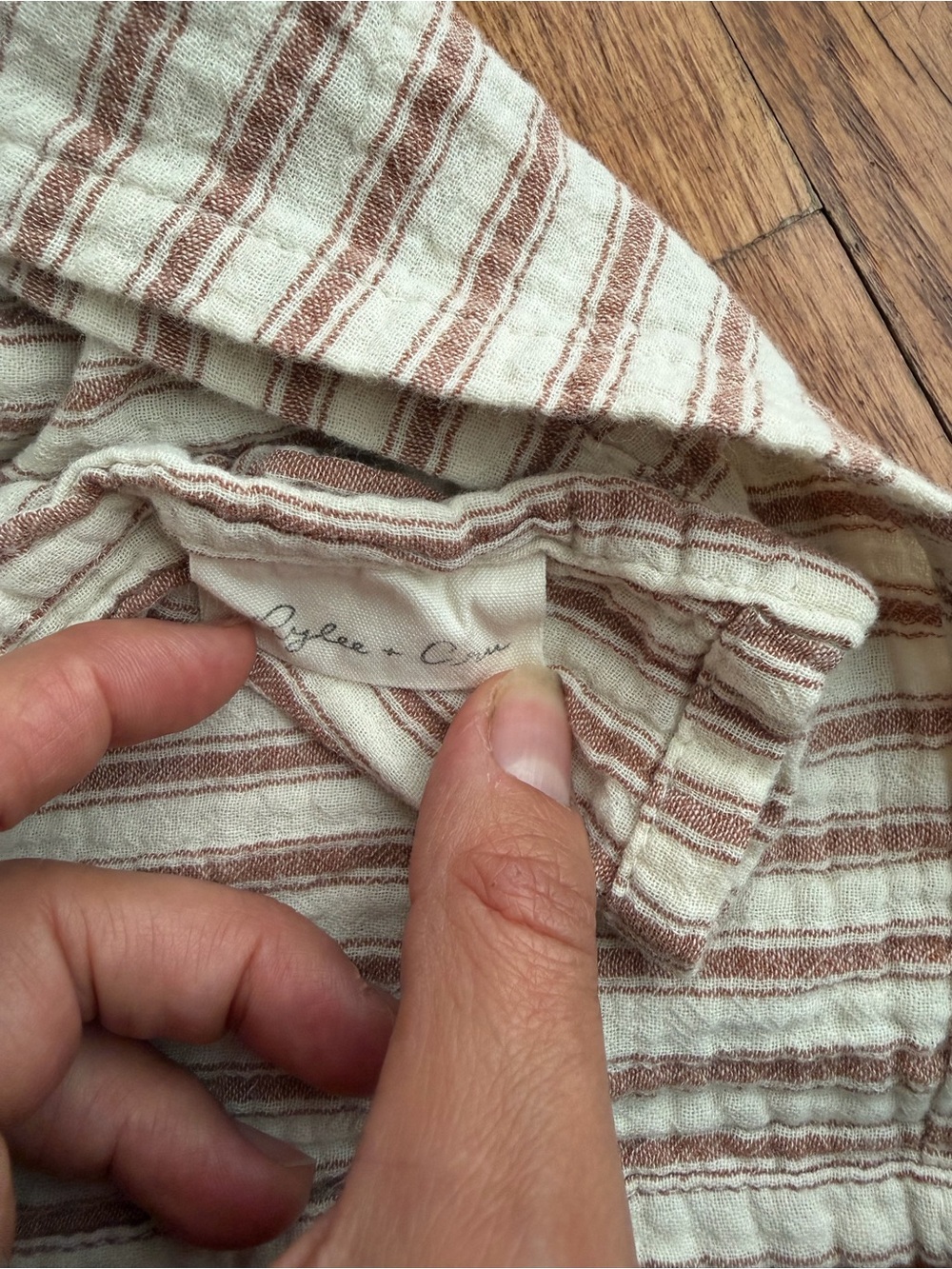 Rylee + Cru Striped Cotton Swaddle - Picture 4 of 4